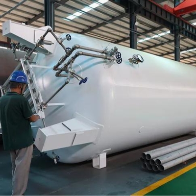 30m3 तरल ऑक्सीजन नाइट्रोजन आर्गन के लिए क्रायोजेनिक भंडारण टैंक