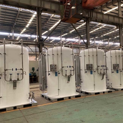 लिक्विड N2 माइक्रो बल्क टैंक 16 बार, 5000 लीटर बल्क CO2 स्टोरेज