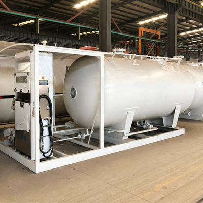 Q345R 10 टन एलपी गैस रिफिल स्टेशन, 1.77Mpa ऑटो गैस फिलिंग स्टेशन