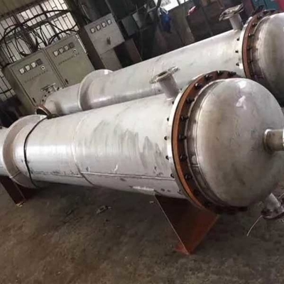स्टेनलेस स्टील SS316L डबल ट्यूब शीट हीट एक्सचेंजर 220V ट्यूबलर