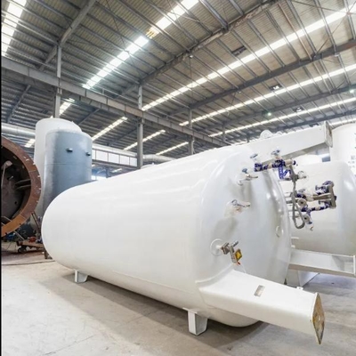 रासायनिक उद्योग के लिए 50m3 0.8Mpa क्षैतिज क्रायोजेनिक एलएनजी भंडारण टैंक