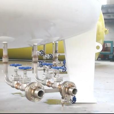 LN2 के लिए 30 m3 8 बार क्रायोजेनिक तरल भंडारण टैंक