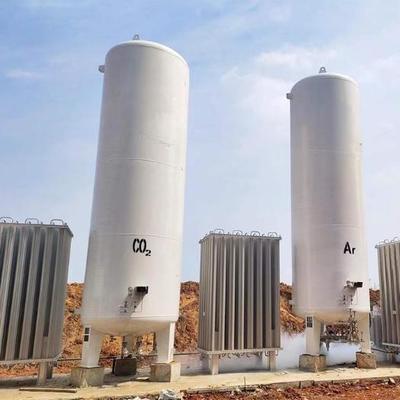 एलएनजी के लिए 50 M³ क्रायोजेनिक स्टोरेज टैंक, -196°C से 40°C, ASME प्रमाणित