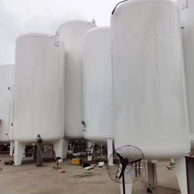 एएसएमई प्रमाणित क्रायोजेनिक भंडारण टैंक 5000L 3MPa क्षैतिज
