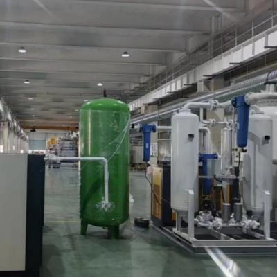 99.999% उच्च शुद्धता 90nm3/घंटा ग्लास उत्पादन PSA नाइट्रोजन जनरेटर ≤-40℃ ओस बिंदु के साथ