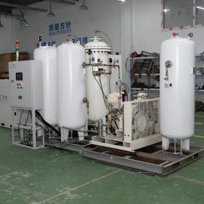 VPSA Oxygen Generator with 160Nm3/hr Nitrogen Output 15000Liters Liquid Oxygen Tank and Carbon Steel Outer Vessel