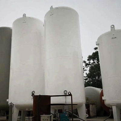 15m3 तरल नाइट्रोजन भंडारण कंटेनर सुविधाएं 2.16mpa वैक्यूम डबल लेयर