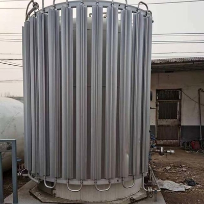 वैक्यूम माइक्रो बल्क Co2 टैंक 3m3 डबल लेयर मोबाइल क्रायोजेनिक