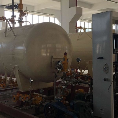 स्किड माउंटेड एलपीजी ऑटोगैस स्टेशन 2.5mpa, 50000 लीटर LPG स्किड फिलिंग स्टेशन