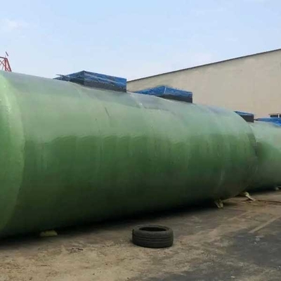 5-200m3 थोक तेल भंडारण क्षैतिज शीसे रेशा बड़े टैंक भूमिगत