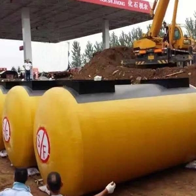 5-200m3 थोक तेल भंडारण क्षैतिज शीसे रेशा बड़े टैंक भूमिगत
