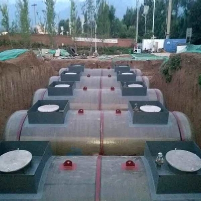 डबल दीवार तेल टैंक शीसे रेशा स्टील 20m3 30m3 भूमिगत