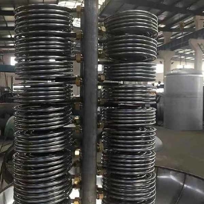 कॉपर स्टील फिनन्ड कॉइल हीट एक्सचेंजर 200v 1.6MPa